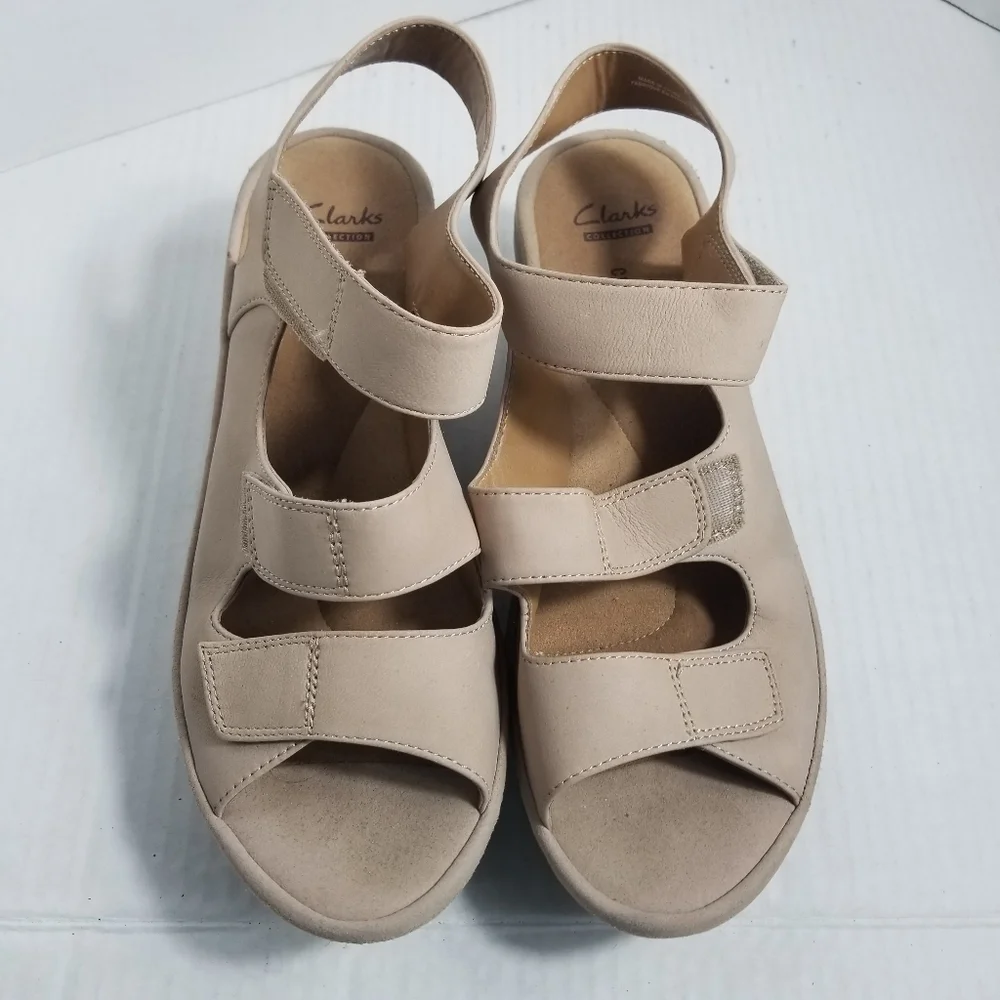 CLARKS COLLECTION SOFT CUSHION WEDGE SHOES SIZE 9